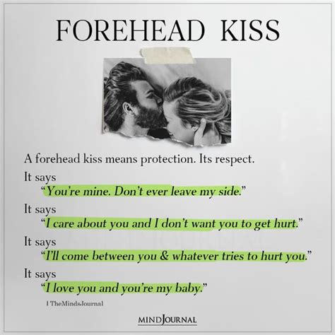 The Minds Journal On Twitter Does A Forhead Kiss Means More To You Lovequotes Quotes