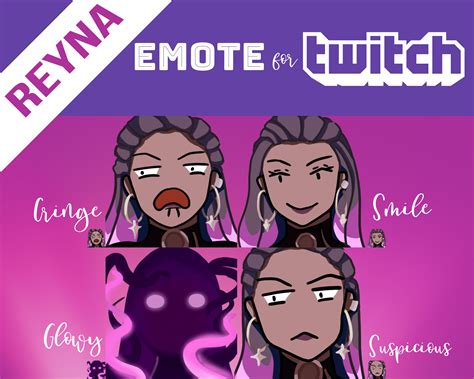 Valorant Emote For Twitch Reyna Set Etsy Twitch Angry Expression