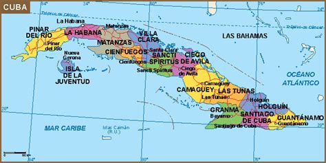 Isla De Cuba Mapa