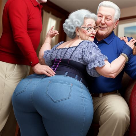 Ai Upscaler Granny Showing Her Big Booty Husband Touching Big Hot Sex Picture