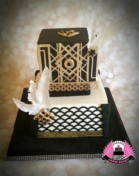 Young And Beautiful Gatsby Themed 40th Birthday Cake