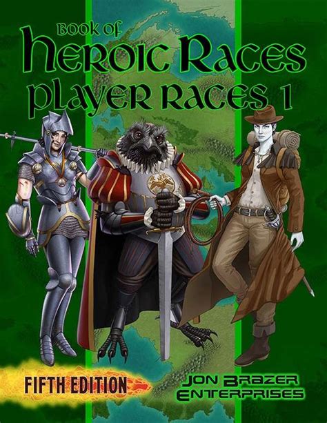 Book Of Heroic Races Player Races 1 Fantasy Grounds5e Jon Brazer