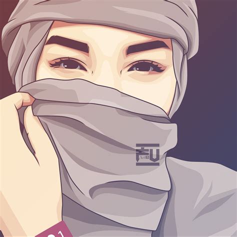 Hijab Vector Ahmadfu22 Рисунки девушки Исламское искусство
