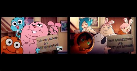 What If The Amazing World Of Gumball Was An Anime Comparison
