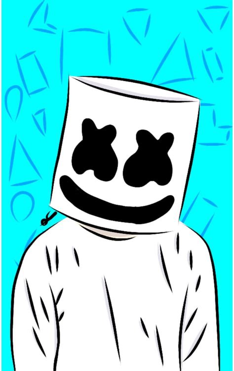 2019 fortnite marshmello costume cosplay jumpsuit onesie set for boys and girls characters: Marshmello drawing #marshmello #marshmellodj #dj #traced # ...