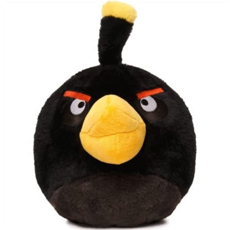 Angry Birds Bomb Black Bird Plush 8 Character Doll Soft Pillow Toy