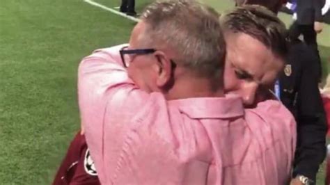 Champions League Final Jordan Henderson Dad Hug Video Liverpool Au — Australias