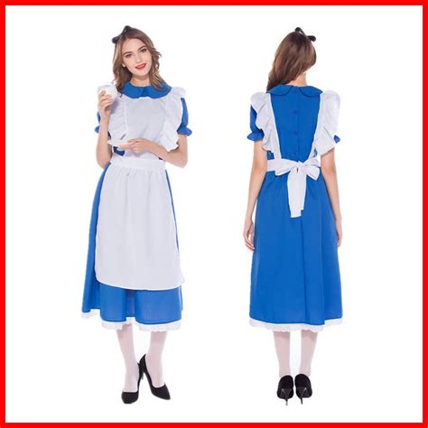 24 Hours Delivery Halloween Cos Alice In Wonderland Maid Maid Costume