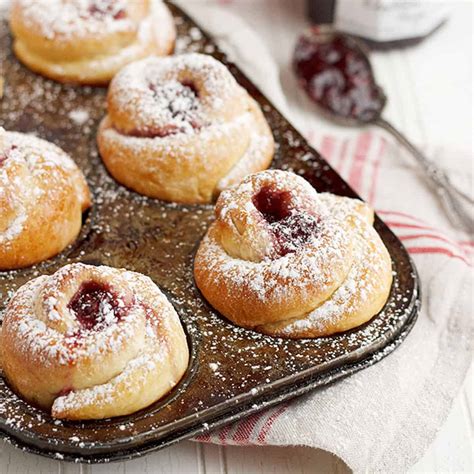 Raspberry Jam Buns Seasons And Suppers