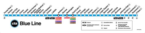 Chicago Airport Metro Map Blue Line Gamintraveler