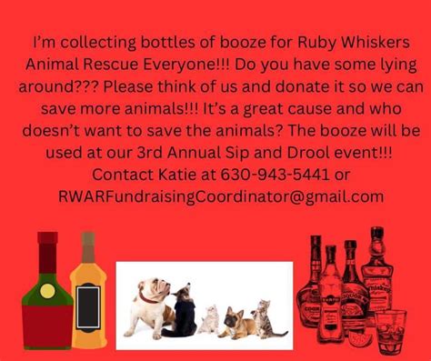 This Is For Ruby Whiskers Animal Rescue 3rd Annual Sip And Drool On