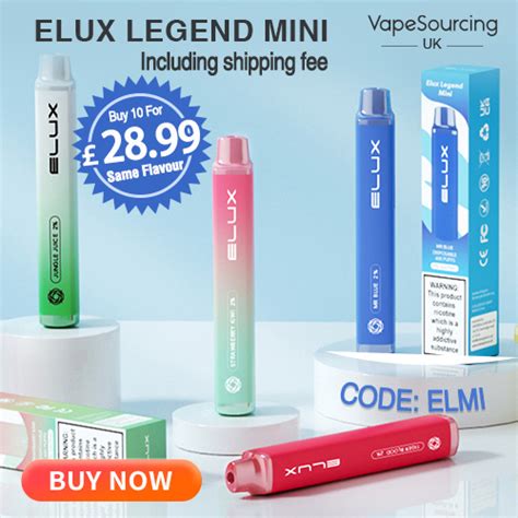 Elux Legend Mini 10 Pack Disposable Vape Uk Vape Deals