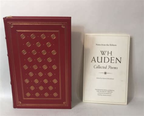 Franklin Library W H Auden Collected Poems First Edition Society
