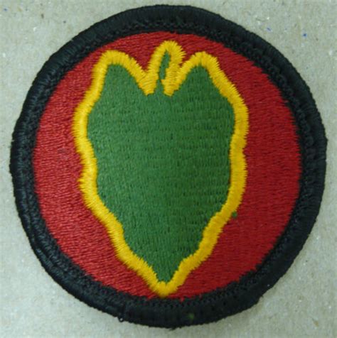 Us Army 24th Infantry Division Color Patch Ebay