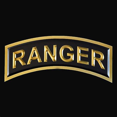 Us Army Ranger Tab Chrome Domz