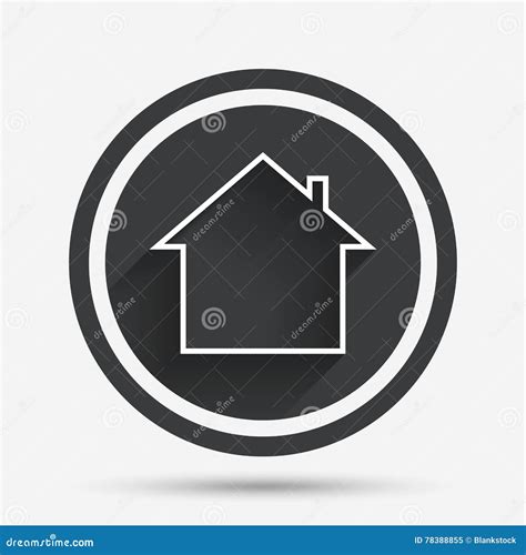 Home Sign Icon Main Page Button Navigation Stock Vector