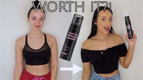 b tan i want the darkest tan possible self tan mousse review demo self tanner reviews youtube