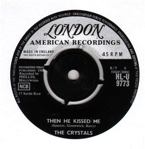 (c) 2011 phil spector records, inc. The Crystals - Then He Kissed Me (1963, Vinyl) | Discogs