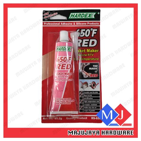 Hardex F Red Gasket Maker Adhesive Silicone Rtv Hi Temp Rs