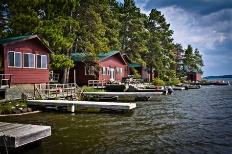 Over 800 square feet with 1 bedroom, loft, kitchen, large living room, front deck, and southern exposure. Rainy Lake Adventures at Camp Narrows Lodge