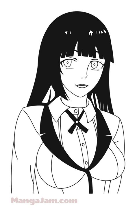 Anime Coloring Pages Kakegurui Coloring And Drawing