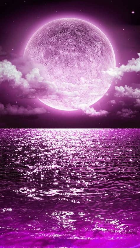 Purple Moon Wallpaper By Sixtydays 6c Free On Zedge™ Pink Moon