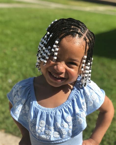 The hairstyle involves braiding using thin hair and gradually increasing the size of the hair as you approach the end. 15 Lovely Box Braids Hairstyles for Little Girls to Rock