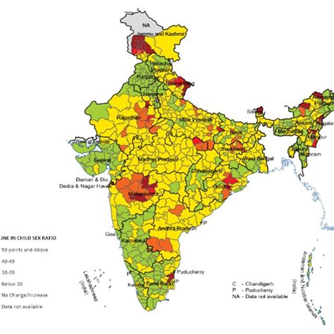 Districts Wise General Sex Ratio In Maharashtra Download Scientific