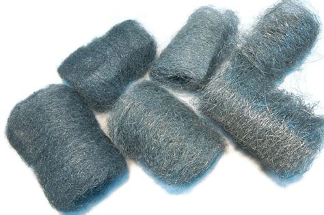 6pc Assorted Pack 434 Stainless Steel Wool Pads Fine Medium Coarse