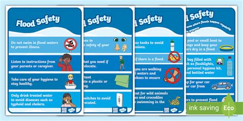 Flood Safety Posters Teacher Made Twinkl