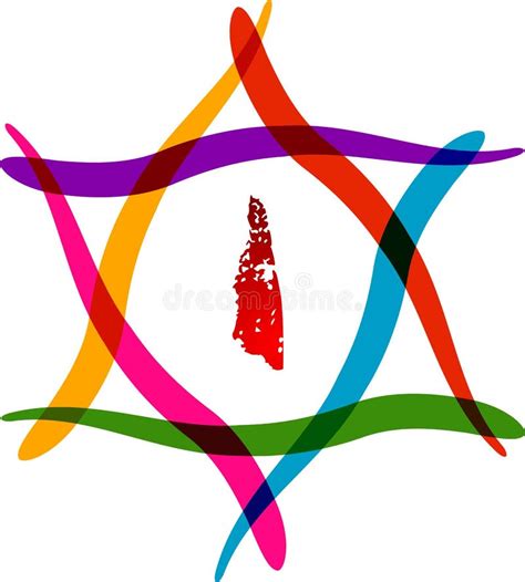 Insignia Del Hexagram Ilustración Del Vector Ilustración De Religioso