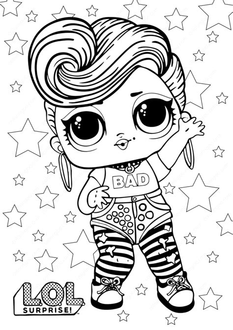 Awasome Lol Doll Diva Coloring Page 2022