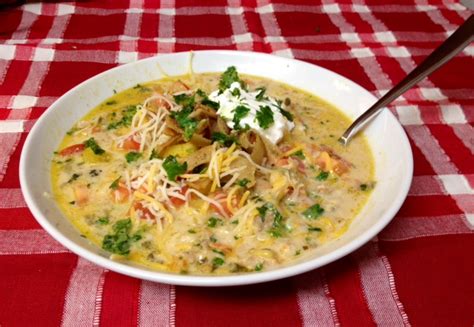 Cheesecake factory cream of chicken artichoke soup recipes at. Crock Pot Cheesy Chicken Tortilla Soup | missbutterbean