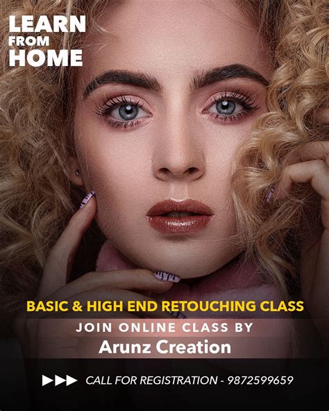 Join Arunz Creation Online Class Topic Basic And High End Retouching Class Call For