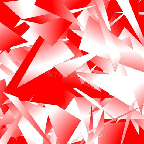 Red Broken Glass Abstract Art Backgrounds Stock Illustration