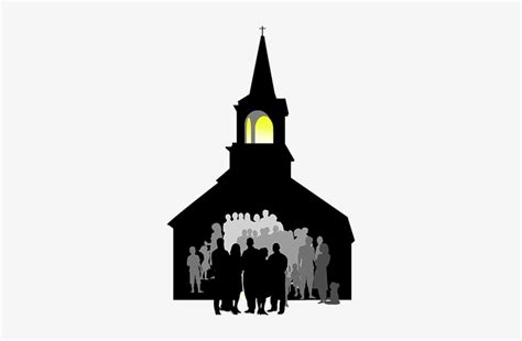 Church Wide Silhouette Transparent Png 324x485 Free Download On