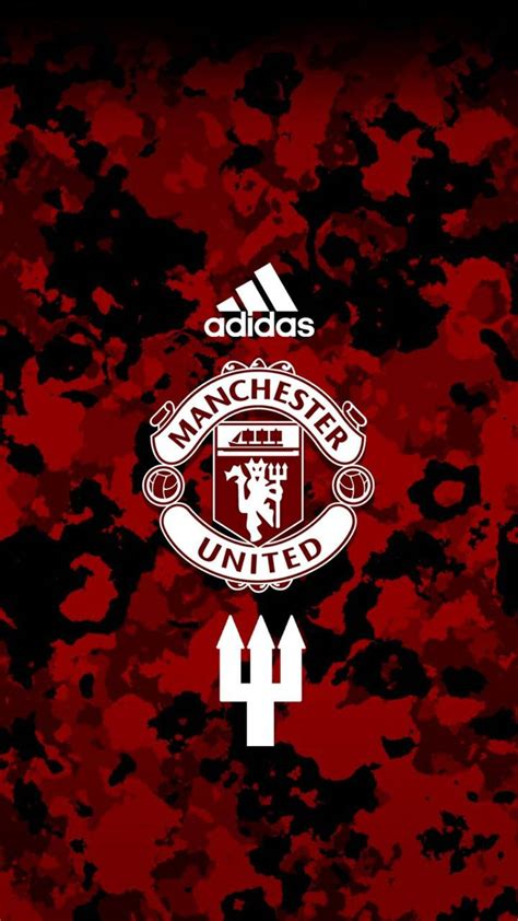 Download Logo Of Adidas On Manchester United Mobile Wallpaper