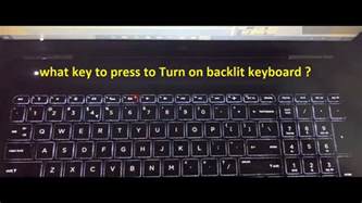 What Key To Press To Turn On Light In Island Style Backlit Keyboard On