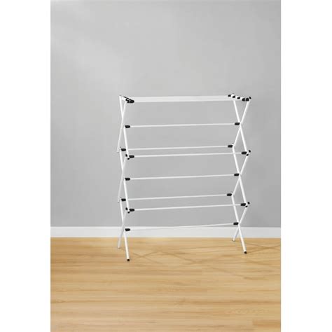Mainstays Expandable Steel Laundry Drying Rack White