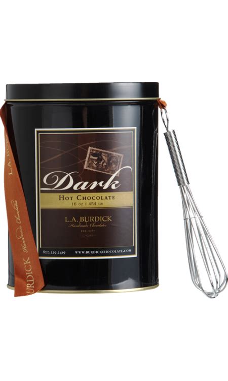 L.A. Burdick | Dark Hot Chocolate $ 36 | Chocolate packaging, Hot ...