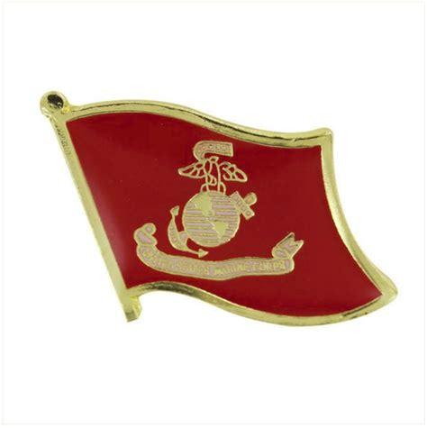 Vanguard Marine Corps Lapel Pin Usmc Flag Heroes Sports Cards