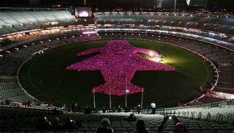 Sports Field Transformed For Breast Cancer Uicc