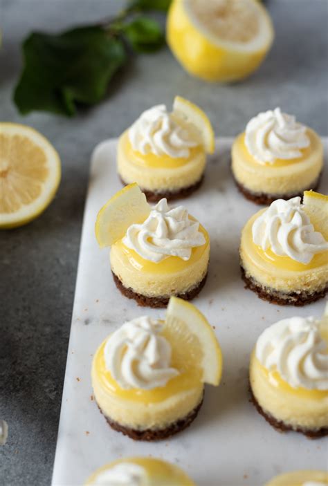 Mini Lemon Cheesecakes With Gingersnap Crust Flavor The Moments