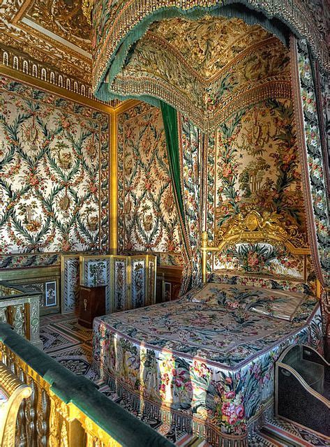 The palace of versailles is an opulent complex and former royal residence outside of paris. Bedroom of Marie Antoinette at Fontainebleau... | Marie ...