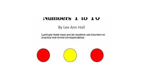 what are counters in kindergarten math