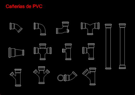 Pvc Pipes 2d Dwg Block For Autocad • Designscad