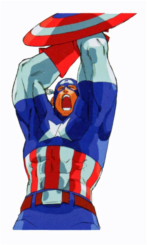 Image Captain America 002 Capcom Database Capcom Wiki Marvel