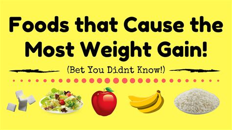 FAT! 5 FOODS YOU NEVER KNEW CAUSE THE MOST WEIGHT GAIN ...