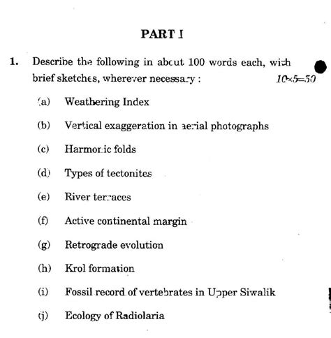 Upsc Geologists Exam Previous Year Question Papers Eduvark