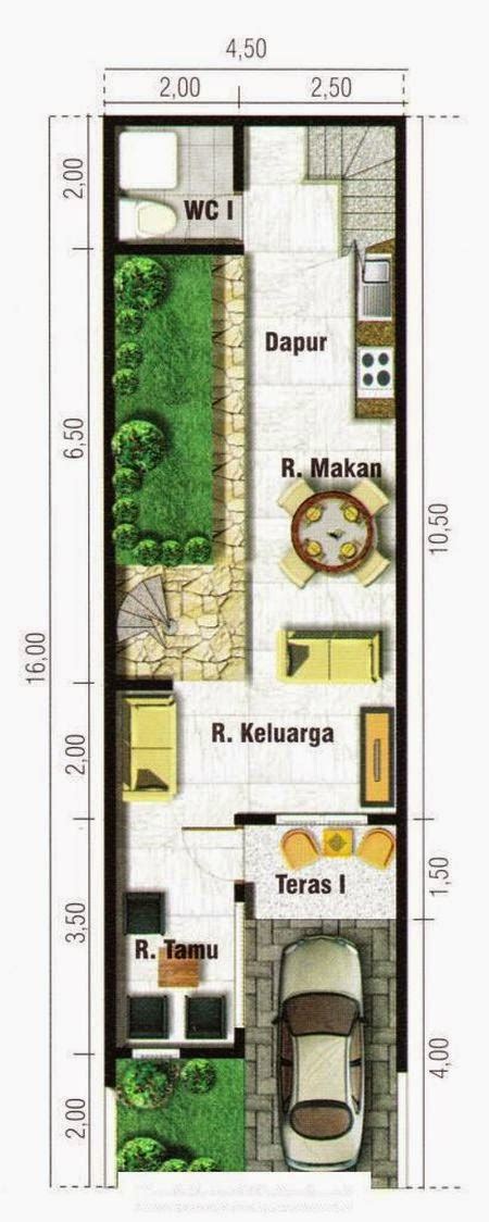 Desain rumah minimalis modern 2 lantai lebar 6 meter. Desain Rumah Minimalis Lebar 4 Meter